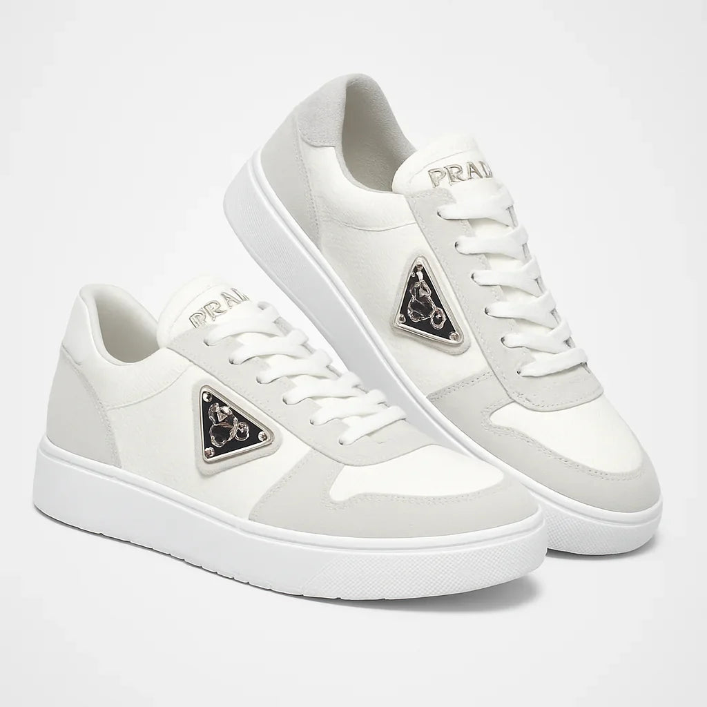 Pr∀da downtown leather sneakers