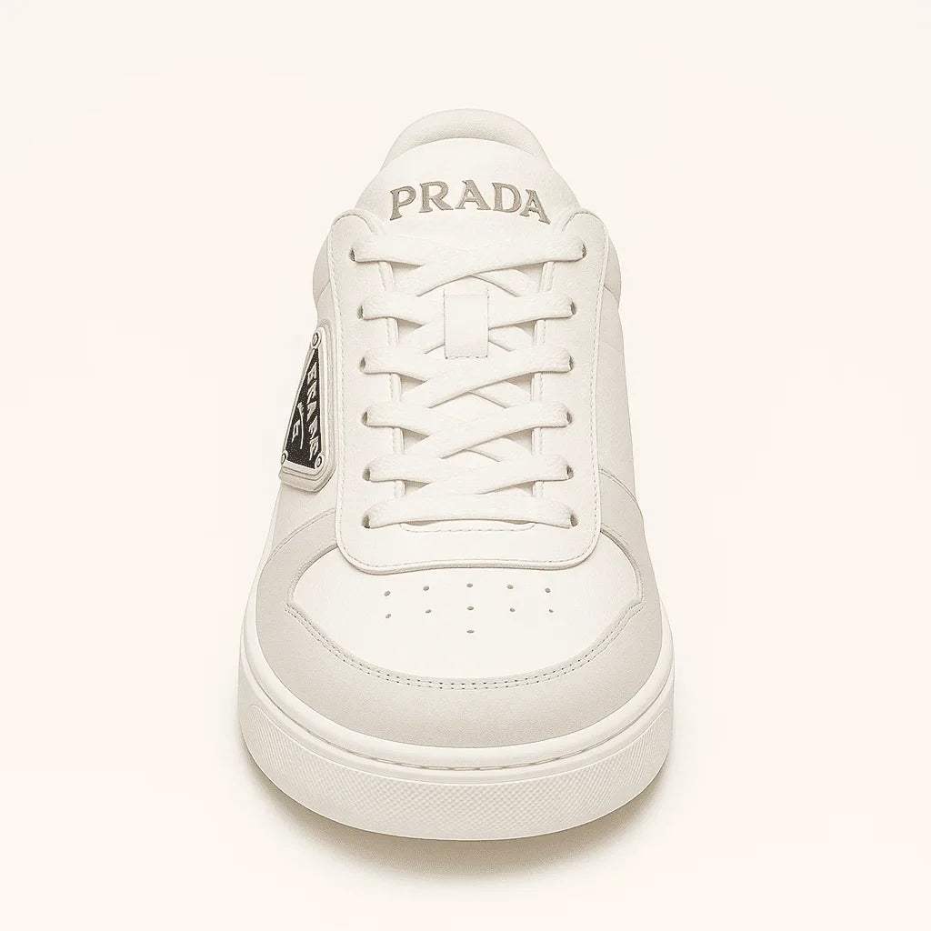 Pr∀da downtown leather sneakers