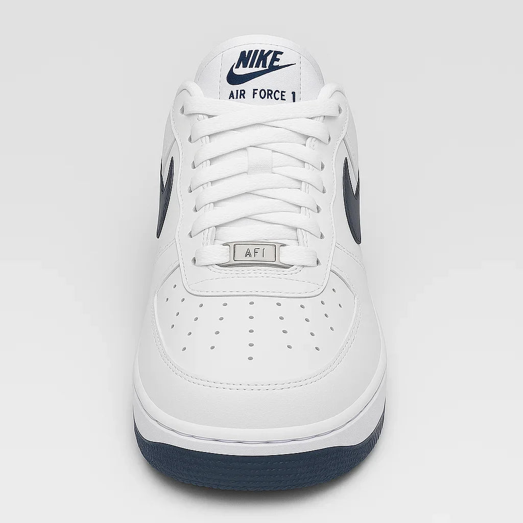 Hand-Crafted AF1 White Midnight Navy