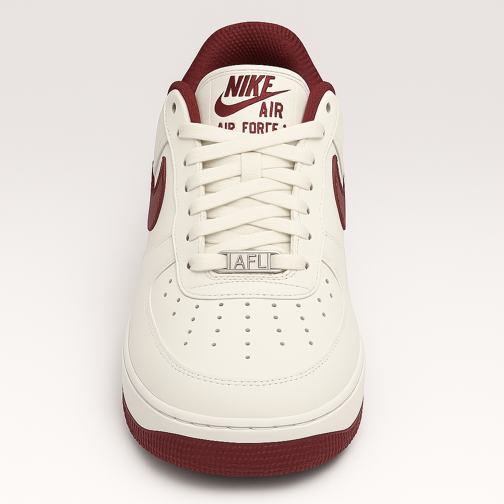 Hand-Crafted AF1 Dark Red Custom Classic